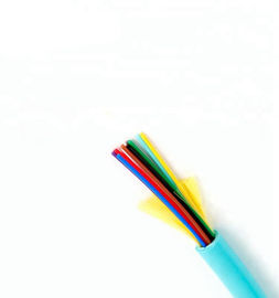 FTTH 12 فیبر نوری کابل چند منظوره سفارشی رنگ OM3 توزیع داخل