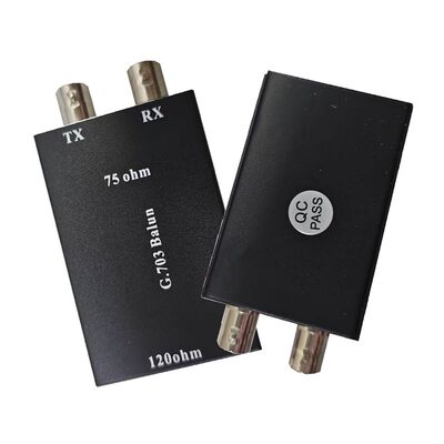 G.703 Balun 75 Ohm Dual BNC into 120 Ohm RJ45 E1 Cross Connect