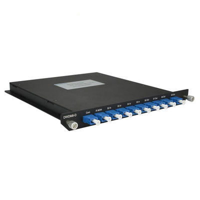 8 کانال LC UPC Connector Mode Single 1550nm DWDM Mux Demux ماژول فیبر نوری