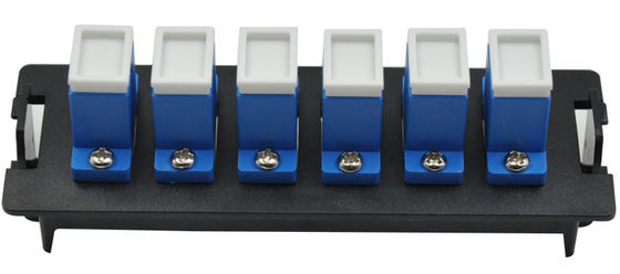 پنل پچ فیبر نوری SC دوبلکس پلاستیکی ۱۲ پورت با نصب کلیپ برای جعبه توزیع ۱U ۱۹ اینچی