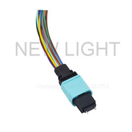 کابل نصب شده MPO MTP OM3 Straight 10Gb، Multimode 50/125 کابل فیبر نوری