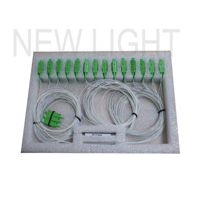 1x32 PLC Splitter با کانکتور SC APC و از دست دادن ورودی کم برای شبکه های فیبر نوری