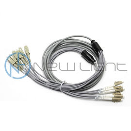 کابل خاکستری LSZH Outlet Multimode 6C LC فیبر نوری پچ بند