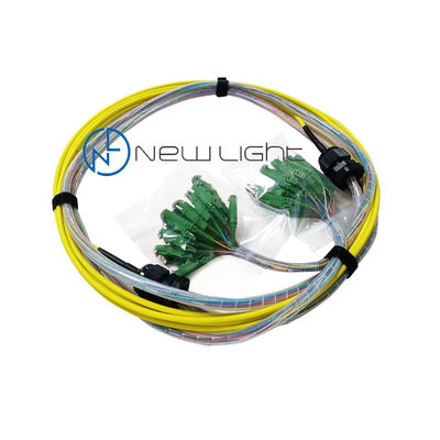 9/125um OS2 Single Mode 1550nm LC/APC FOA Patch Cables برای اتصالات شبکه با سرعت بالا